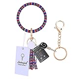Wristlet Keychain Keyring Bracelet Bangle - Round