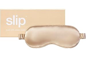 slip Pure Silk Sleep Mask - Caramel | 100% Mulberry Silk, Ultra Soft & Comfortable | Blocks Light for Restful Sleep | Gentle on Skin & Hair, Ideal for Travel & Home