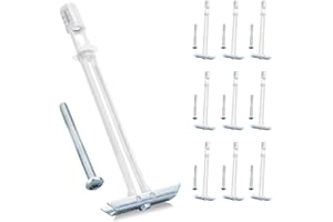 TEIKBUCE Heavy Duty Drywall Anchor Bolts with 1/4"-20 Fastener Suitable for TV Mounting Hollow Wall Anchor Bolt Screw Kit Supports Up to 270 lbs Each on 1/2 Inch Drywall Pack of 10