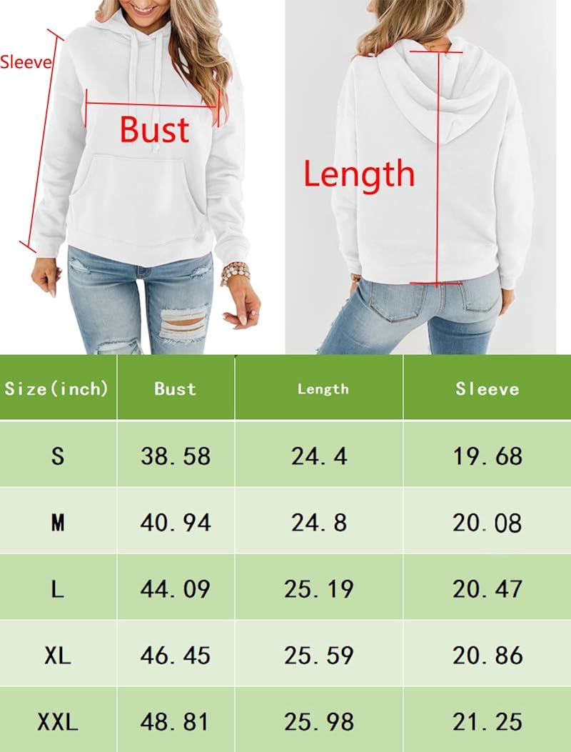 Bingerlily Women's Casual Hoodies Long Sleeve Solid Lightweight Pullover Tops Loose Sweatshirt with Pocket at  Women’s Clothing store
