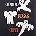 DII Happy Halloween Dishtowel Collection Embellished Cotton Kitchen Hand Towel Set, 18x28, Yikes!, 3 Count
