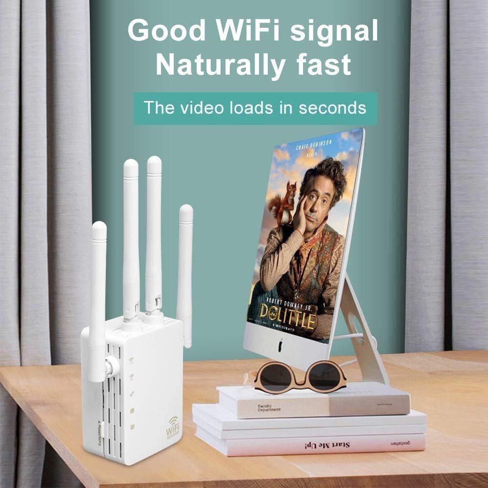 WiFi Extender - WiFi Repeater, WiFi Booster Covers Up to 2500 Sq.ft and 30 Devices, Up to 1200Mbps Dual Band WiFi Repeater with Ethernet Port, Wireless Signal Booster for Home.: Computers & Accessories