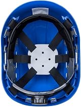 Portwest PS63 Vented Safety Helmet Mens ABS Shell 6 Point Harness Y Strap Royal view 2