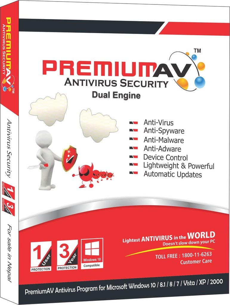 Premium AV Antivirus 1 User 3 Year Version Free Edition Amazon.in