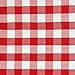 DII 100% Cotton, Oversized Basic Everyday 20x20 Napkin Set of 6, Red & White Check