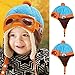 FEITONG Cute New kids Girls Boys Beanie Pilot Crochet Earflap Hats Winter Warm Cap Hat