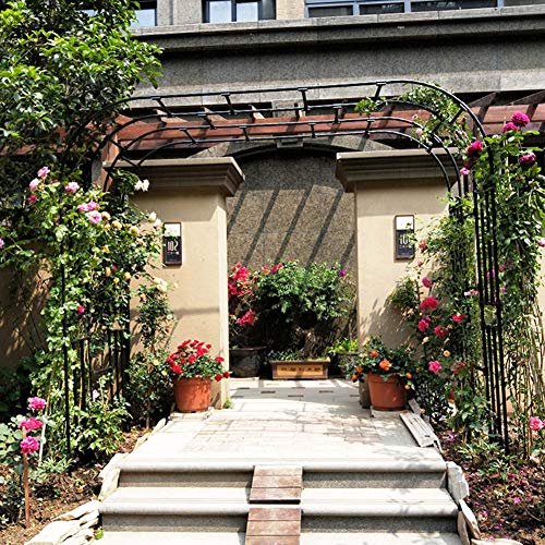 YYQ SHOP Metall Rosenbogen 180×240cm 210×240cm Rostfrei Rosenbogen Gartenbogen Rankhilfe Schwer Rankgitter Rankbogen… – Bild 7