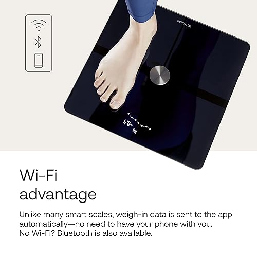 WITHINGS Body Smart Accurate Scale for Body Weight and Fat
