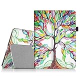 Fintie iPad Air 2 Case - Premium Vegan Leather Slim Fit Folio Case Smart Stand Protective Cover Auto Sleep/Wake Feature for Apple iPad Air 2, Love Tree