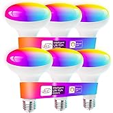 ILC BR30 Led Bulb, Alexa Flood Light Bulbs, Compatible with Alexa Required Echo Device, (Equivalent to 70W) Color Changing, T