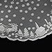 DII 100% Polyester, Machine Washable, Holiday, Snow Village Lace Tablecloth, 70