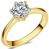 Jude Jewelers 1.0 Carat Classical Stainless Steel