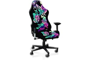 QYZDLM Gaming Chair Covers Slipcovers, 3D Printing Stretchable Elastic Computer Reclining Gaming Chair Seat Cover with Armrest Cover (No Chairs)(J)