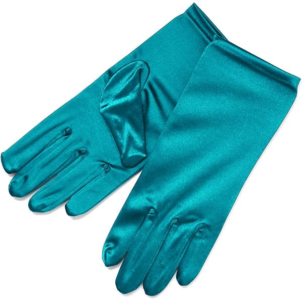 Greatlookz Ambers Very Long Satin Gloves, Emerald Green at Amazon Women's  Clothing store