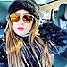 SojoS Square Fashion Women Mirrored Lens Abstract Sunglasses SJ2003 With White Frame/Silver Lens