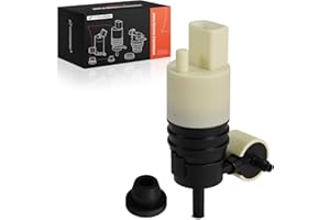 A-Premium Windshield Washer Pump Compatible with Ford F-Super Duty, Escape & Chevy Equinox & Jeep Wrangler & Honda Pilot & GM