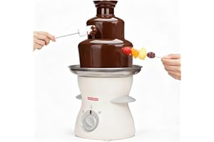 SugarWhisk 3 Tier Mini Chocolate Fountain Machine, Easy to Use & Clean, Great for Parties, Events & Weddings, 22 Oz Capacity,