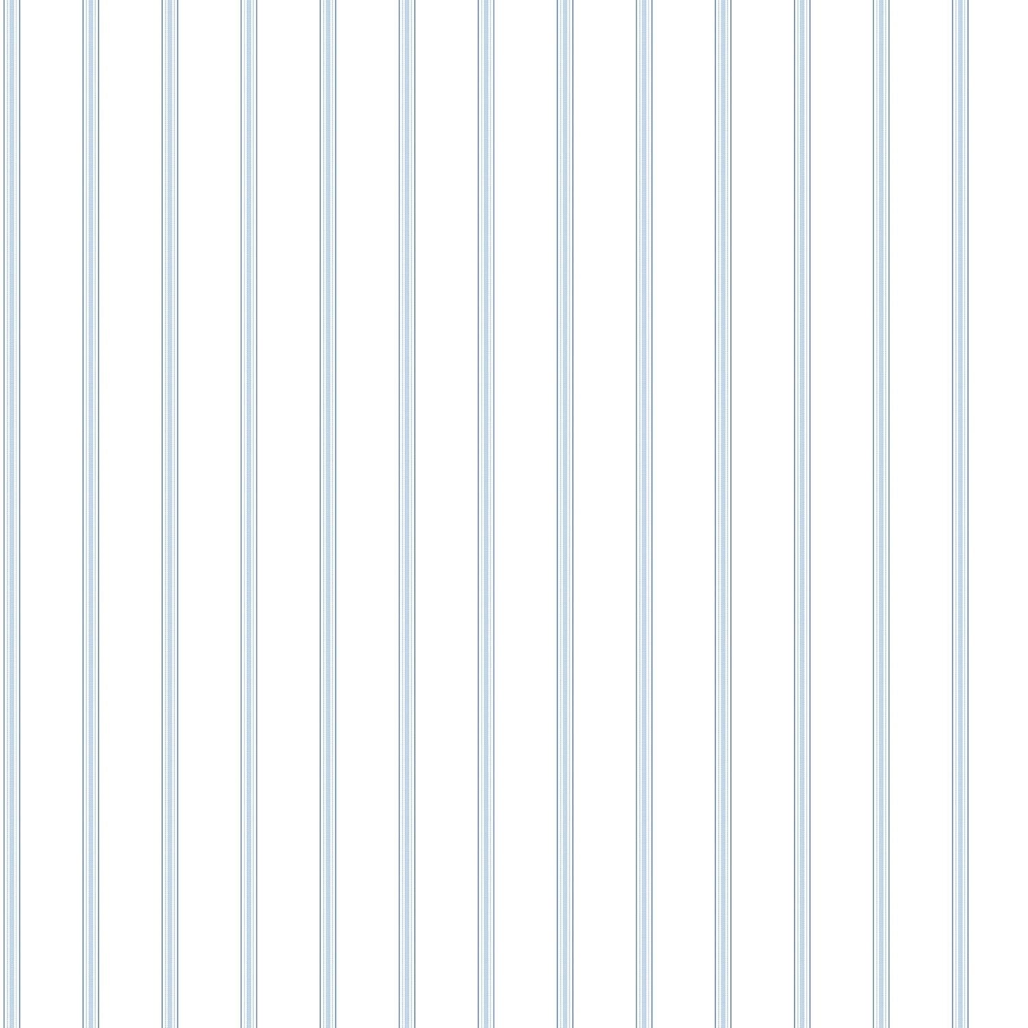 Galerie G67564 Smart Stripes 2, Slim Stripes Design Wallpaper, Blue/White, 10m x 53cm