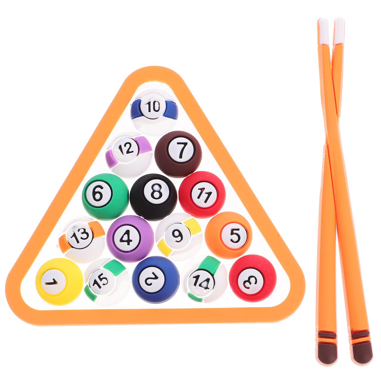 Veemoon 2Pcs Billiards Cake Topper Billiards Cake Decorations Sport Party Cake Decorative Kit Pool Table Ornament Pool Cake Decor for Themed Bday Party Club Anniversary Celebration Supplies