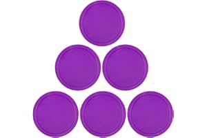 ONE250 3 1/4 inch Air Hockey Pucks, Full Size Goal Packs Replacement Accessories for Game Tables (6 Pcs)