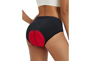 baleaf Women's 4D Padded Bike Underwear Cycling Shorts Biking Bicycle MTB Briefs Gear Clothes Biker Padding