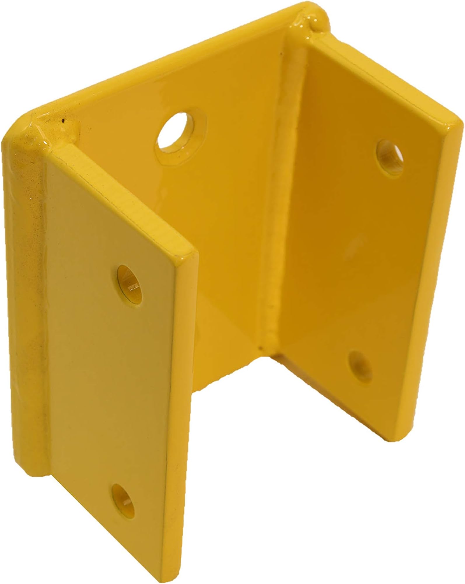 Doc Protection Safety Rails 110x 120x Wall Bracket for 60 mm Coated 1.54 kg Galvanised for Indoor and Outdoor Use and Yellow