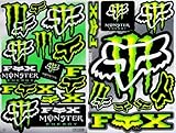 2 Rockstar Energy Drink Metal Mulisha Yamaha Motocross Racing Helmet Motorcycle Decal Sticker