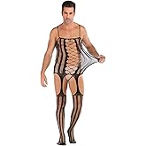 BLESO-Mens Sissy Lingerie Lace See Thru Underwear – Sexy Lingerie for Men, Femboy Exotic Apparel & Gay Lingerie Outfits