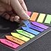 Outus 560 Pieces Page Markers Arrow Flags Tabs Fluorescent Sticky Notes Writable Tabs for Page Marker, 4 Set, 7 Color