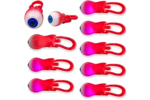 JXITON 10PCS Squishy Halloween Flying Eyeball Slingshot Toy, Flicking Rubber Eyeball Sling Shot Spooky Halloween Toy for Halloween Treat Gifts Party Goodie Bags