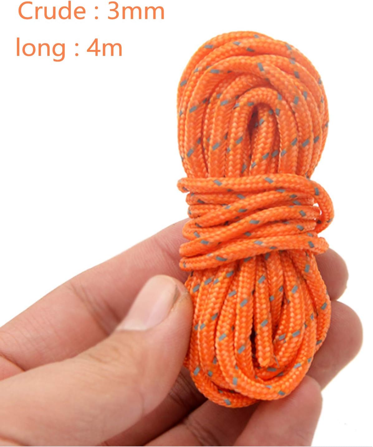 Guy Ropes, 8 Pack Tent Guy Line 13 Feet Reflective Cord Guy Line Tent Guide Rope for Awning