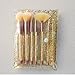 Fashionwu 7 Pcs Fashion Crystal Glitter Diamond Makeup Brushes Set Foundation Cosmetic Brush Tools with Bag