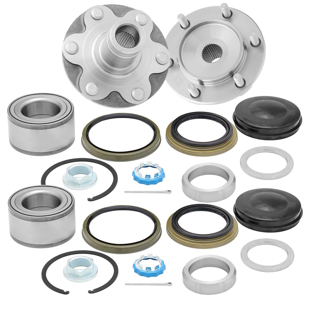 Photo 1 of 930-417K (Non-ABS) - Front Wheel Hub Bearing Complete Repair Kit Assembly Compatible with [4WD] 1996-2000 Toyota 4Runner, 1995-2003 Toyota Tacoma, 2000-2002 Toyota Tundra