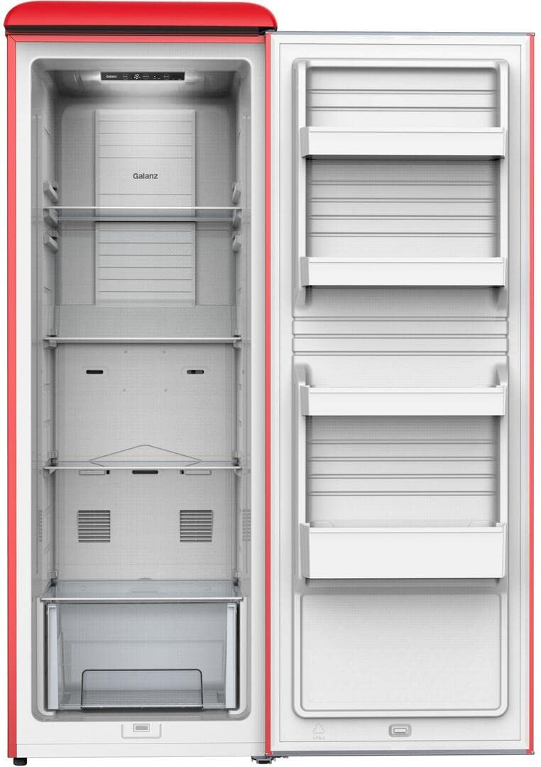 GLF11URDG16 Convertible Freezer/Fridge, Electronic Temperature Control, 11 Cu.Ft, Hot Rod Red
