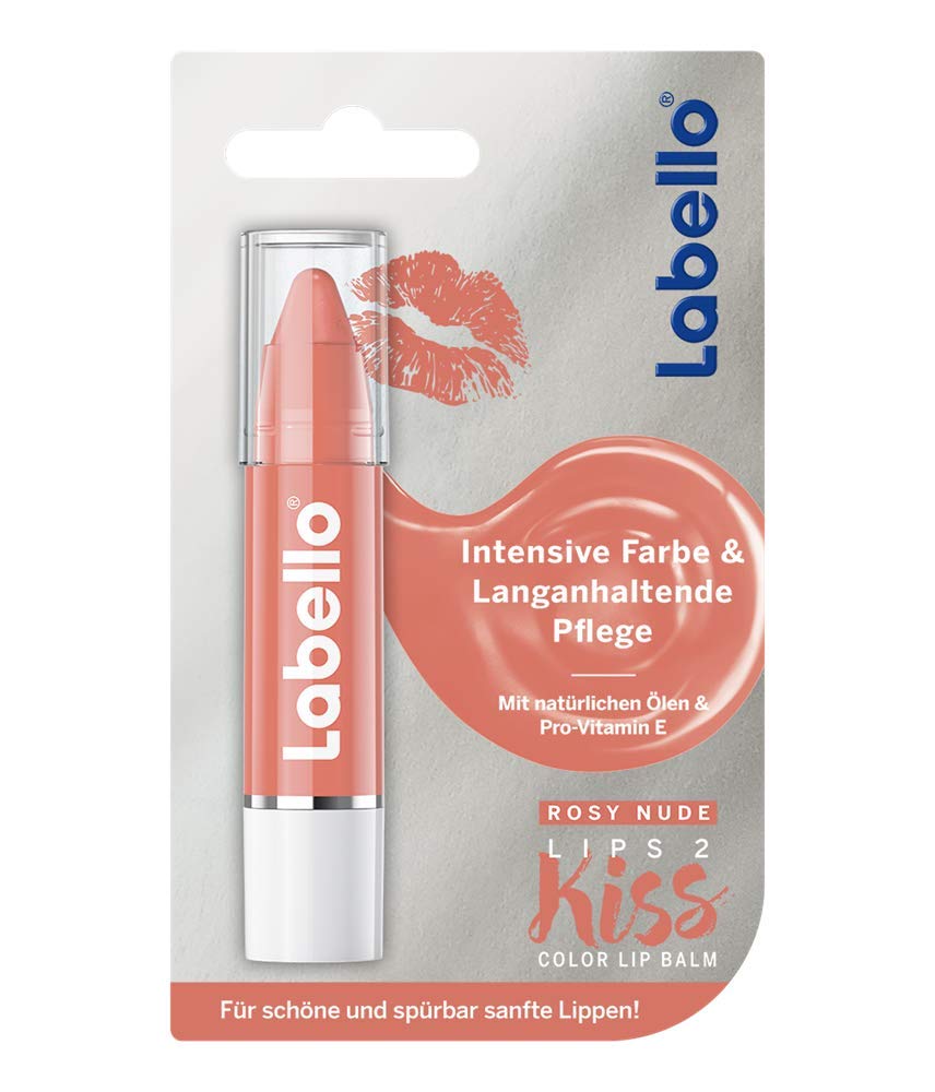 Labello LIPP2Kiss Rosy Nude Color Lip Balm 3 g