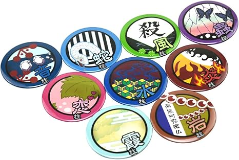 Amazon Igust アイガスト 鬼滅の刃 鬼殺隊 缶バッジ 柱 9種セット キャラクターモチーフ グッズ アニメ 萌えグッズ 通販
