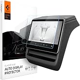 Spigen Screen Protector Matte for Model 3 (2024-2027), Model Y (2025-2027) | Aluminumacore 9H Tempered Glass, GlasTR Slim Matte, Wing-film Alignment, Designed for Model 3(2024-27), Model Y(2025-27) 8"