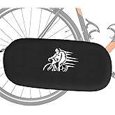 Bicycle Chain Guard Cover, Bicycle Chain Bag, Black, Sleeve Chain Guard Protector, Polyester PVC, Water-Resistant with Reflective Logo, Double Zipper, 68.5x30.5cm, for Road Mountain Folding Bikes