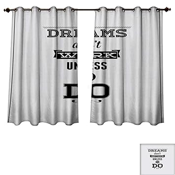 Amazon Com Rupperttextile Motivational Blackout Thermal Curtain