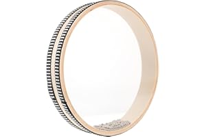 DRESSOOS percussion instrument waves sea sound drum singing bowls tambourine half moon ocean sounds sea drum ocean drum kids hand drum rain drum orff hand drum Wave Drum Audio child wooden