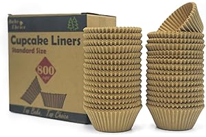 Bake Choice 800pcs Standard Natural Cupcake Liner for Baking, Food Grade Muffin Liners, Non-Stick Cupcake Liners, Parchment P