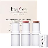 bayfree 3 PCS Makeup Cream Contour Stick Set, Highlighter Stick & Bronzer Stick & Blush Stick, Long Lasting, Natural Face Contour, Dewy & Matte Finish, Multi Stick Trio for All Skin