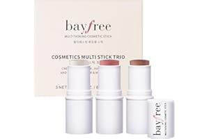 bayfree 3 PCS Makeup Cream Contour Stick Set, Highlighter Stick & Bronzer Stick & Blush Stick, Long Lasting, Natural Face Contour, Dewy & Matte Finish, Multi Stick Trio for All Skin