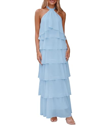 mac duggal halter polka dot ruffle charmeuse maxi dress Duggal, Women's Evening Gown, Floor Length Wear, Size X Small live:1-23-26