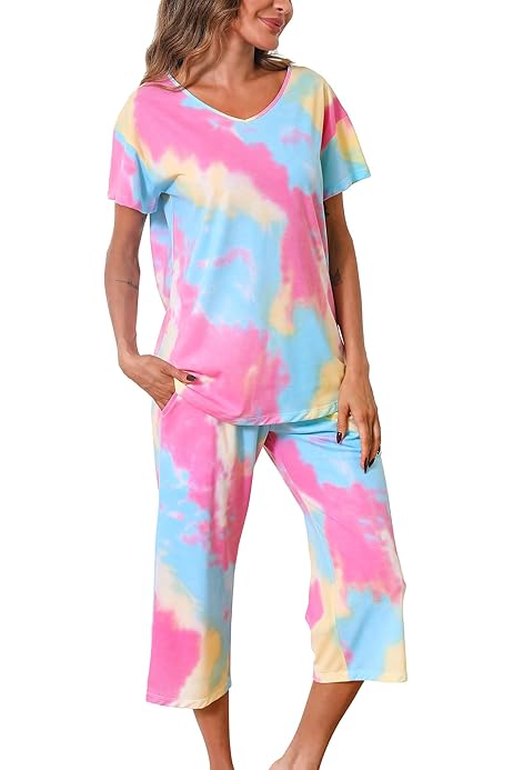 White Sweat Shorts Women Ultra Flirt Juniors' Tie-Dye T-Shirt - Main Image