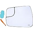 EAP Driver Side Mirror Glass Compatible with Dodge RAM 1500 2019-2025, Heated Without Auto Dimming 68402037AA 68402093AA