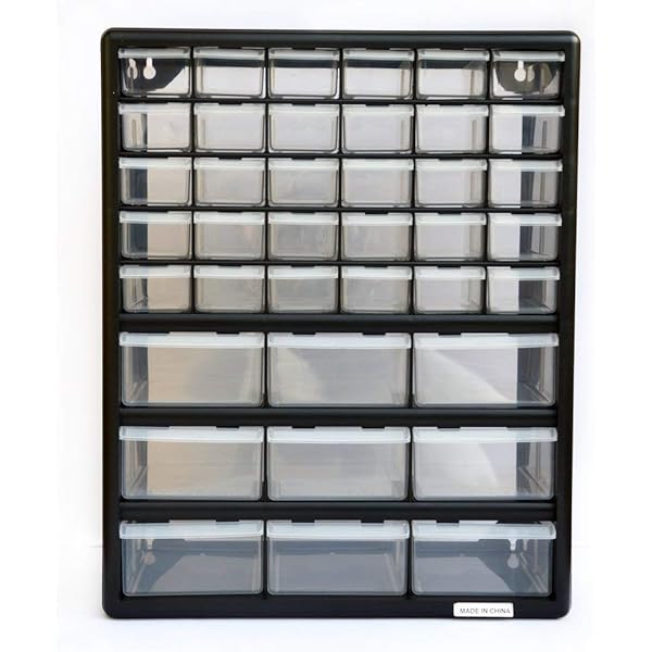 Storage Cabinet Drawers 39 Plastic Tool Box Containers Organiser