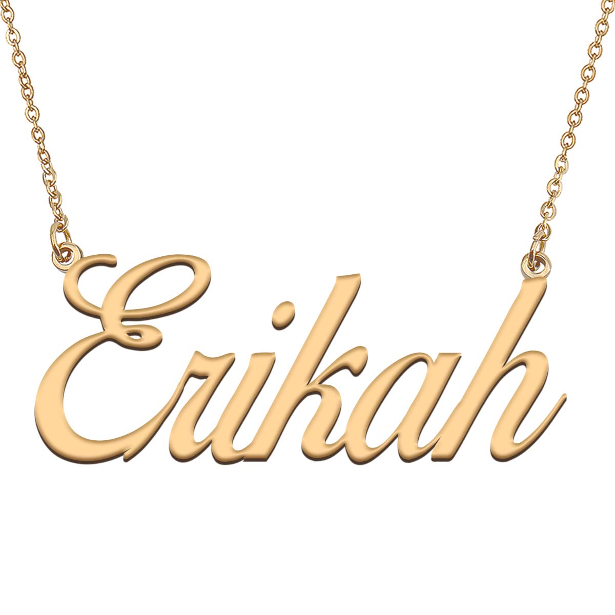 HUAN XUN Customized Custom Simple Any Name Necklace