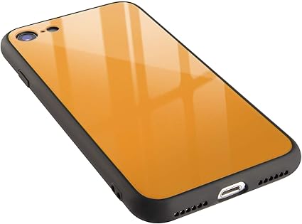 Amazon Campino Iphone Se 第2世代 Iphone 8 7 ケース カラー 強化ガラス バンパー 耐衝撃 滑り止め 薄型 Qi ワイヤレス充電対応 ストラップホール パンプキン イエロー 黄 家電 カメラ オンライン通販