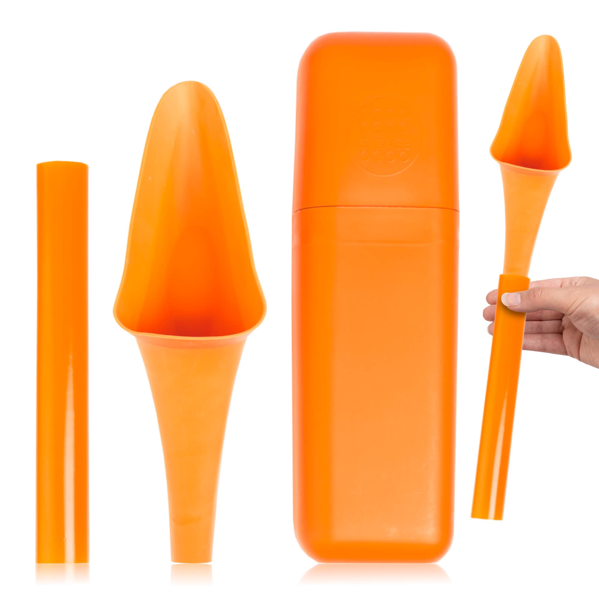 SHEWEE Flexi + Case - Reusable Pee Funnel - Flexible, Larger Version of the Original Female Urination Device since 1999!